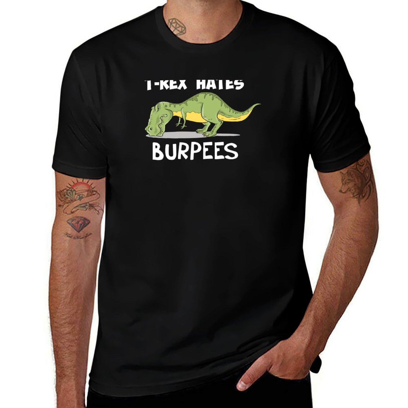 Crossfit Mayhem - Koszulka T-Rex Hates Burpees, koszulka ochronna